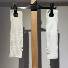 【最終値下げ】アームウォーマー ニット 白 ホワイト ノーブランド