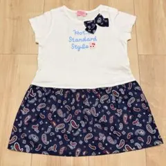 女の子　ミキハウス　ホットビスケッツ　ワンピース　90