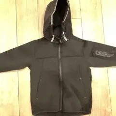 ZARA フード付きジャケット 7-8歳 ブラック