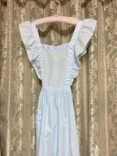 アンティーク　ヴィンテージ　エプロン　ドレス　 antique vintage 20-30s French Vintage Cotton Work Apron Dress