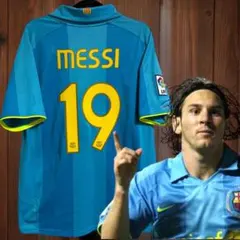 『正規品』バルセロナ 07/08 アウェイ メッシ ユニフォーム ウェア