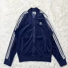 BE:FIRST着用  ネイビー ベロア トラックジャージ　Mサイズ BE:FIRST着用 adidas ネイビー ベロア トラックジャージ Mサイズ