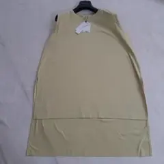 新品☆ マーセライズドコットン ノースリーブ イエロー　グリーン　綿１００%