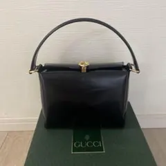 ね*︎様 GUCCI ヴィンテージ　ホースシュー金具ハンドバッグ　ミラー付き