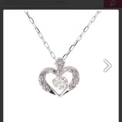 サマンサティアラ ハートダイヤネックレス
