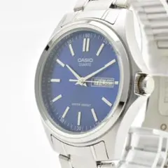 CASIO カシオ MTP-1239DJ ブルー デイデイト メンズ腕時計 稼働のサムネイル