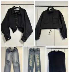 MOUSSY ダメージデニム＆ショート丈アウター 5点まとめ売り