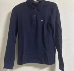 LACOSTE 長袖ポロシャツ ネイビー 38