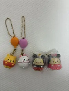 Disney ufufy ウフフィ マスコットチャーム 全4種セット