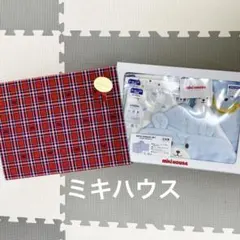 Miki House バスポンチョセット ブルー ガーゼハンカチ6枚付