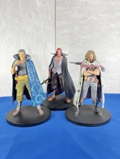 シャンクス&ベンベックマン&ヤソップDXFフィギュアセット ワンピース DXF シャンクス ベックマン ヤソップ 3種セット 開封品 箱