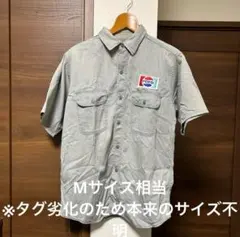 グレー 半袖ワークシャツ Mサイズ相当