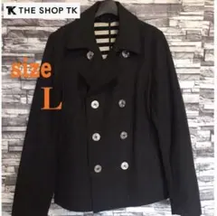 THE SHOP TK MIXPICE Pコート チャコールグレー メンズ  L