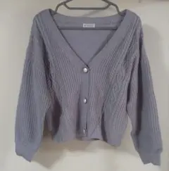 ☾axes femme☽ カーディガン パープル Mサイズ