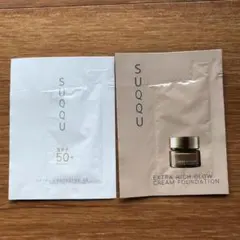 新品未使用　SUQQU サンプル　日焼け止め　ファンデーション