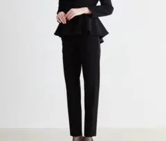 yori セレモニーピンタックパンツ 36 ネイビー - メルカリ