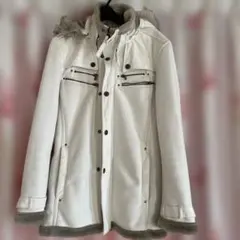 ROUSHATTE ホワイト フリースジャケット L