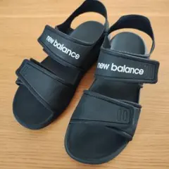 【丸洗い済】new balance キッズサンダル ブラック 23.0cm