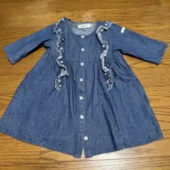 SLAP SLIP シャツ ワンピース デニム フリル 100