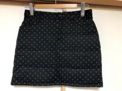 アディダスゴルフ レディース 中綿スカート ドット柄 Mサイズ ブラック【美品】