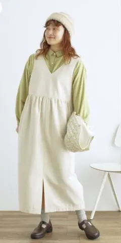 Samansa Mos2 前後2WAYジャンパースカート