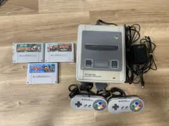 スーパーファミコン コントローラー2個 アダプター・AVケーブル付 動作確認済