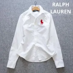 ラルフローレン　国内正規　美シルエット　ビッグポニー刺繡　オックスフォードシャツ