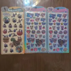 【正規品】うるちゅる ポップシール エンジェルブルー2枚パペットスンスン1枚