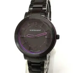 新品 INDEPENDENT クォーツ ブラック パープルのサムネイル