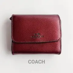 COACH コーチ ミニ財布 レザー 本革 二つ折り財布 コインケース