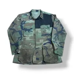 USMC ミリタリー BDUジャケット BORO リペア リメイク 古着のサムネイル