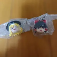 東方Projectめじるしアクセサリー 2つセット 魔理沙 霊夢