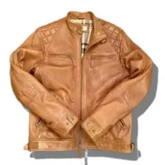 【定価約4万】本革ライダースジャケット　キルティング