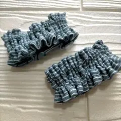 アームバンド　ブルーストライプ　ハンドメイド