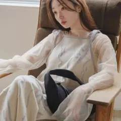 kastane ジャガードニットワンピース