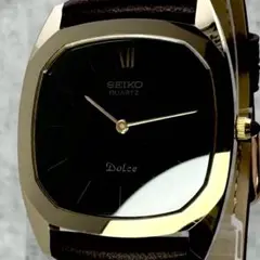 81年製/美品/稼働 セイコー ドルチェ オニキス文字盤 6020-5260のサムネイル