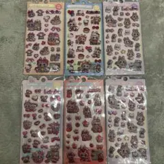 【お値下げ】ラブブ ぷくぷくシール　ボンボンドロップ 6枚set③