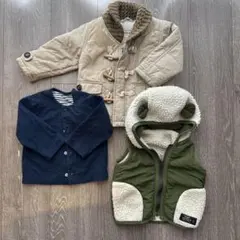 ダッフルコート・カーディガン・ベストセット