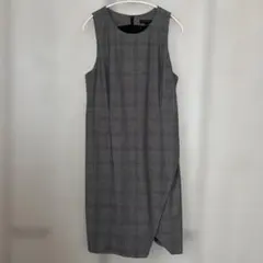 BANANA REPUBLIC チェック柄 ノースリーブワンピース 秋冬