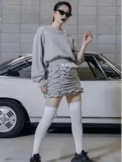 Bibiy. STELLAR MINI SKIRT ホワイト - メルカリ