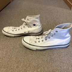 CONVERSE ALL STAR ホワイト ハイカットスニーカー レザー