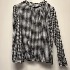 fig London チェック柄 フリル長袖ブラウスのサムネイル