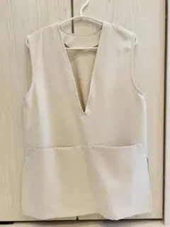 Bonjour Sagan ノースリーブ Vネック トップス Fサイズ