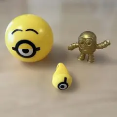 ☆ 激レア！ミニオン ハッピーセット ゴールド・ノーマルキングボブ 2 