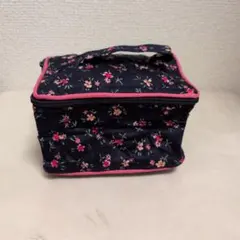 NaRaYa キルティングポーチ 花柄 ネイビーのサムネイル
