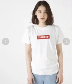 moussy ホワイト Tシャツ