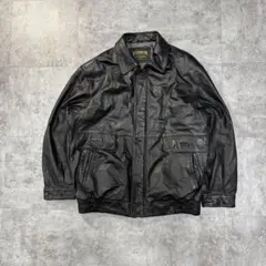 80s type A-2 real leather bomber jacket