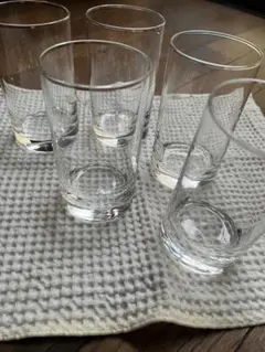 ガラス製飲料用グラス5個セット