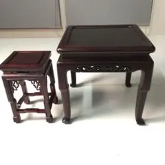 紅木　花台　唐木　茶道具　送料込み0910 唐木 花台 中華風