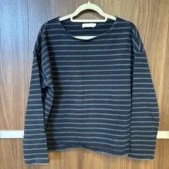 earth music&ecology ストライプ長袖トップス